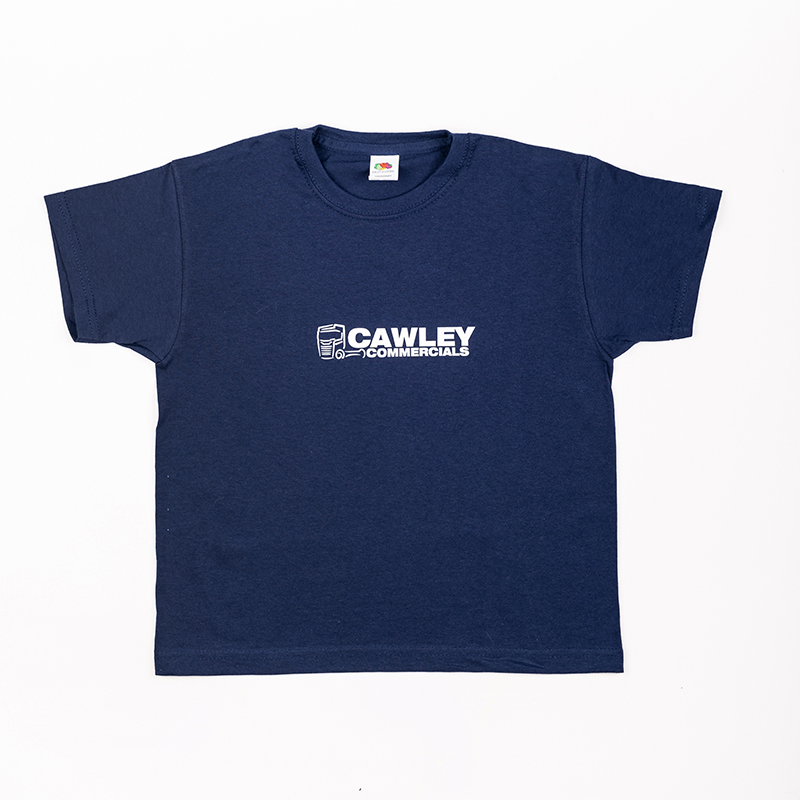 Cawley Commercials Kid's Navy TShirt Cawley Commercials Merchandise